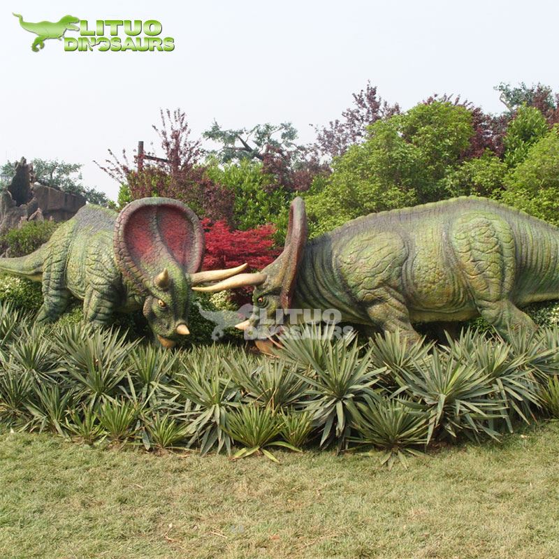 Triceratops in battle