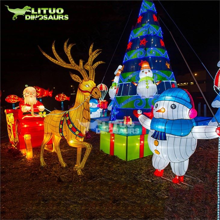 China Silk Lantern Christmas Lights