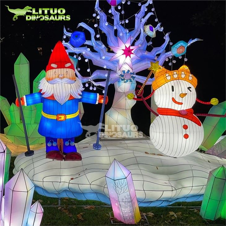Chinese Silk Lantern Christmas Lights