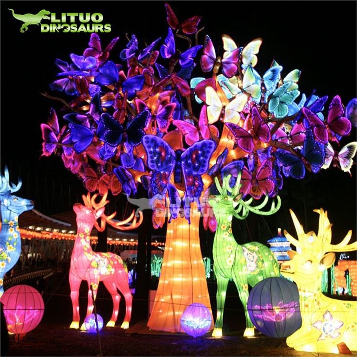 Chinese Lantern Christmas Lights Show