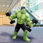 Fiberglass Life Size Hulk Statue