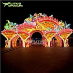 Gladman Square Top Wrought Iron Front Door Single Gate Design Lantern W/ Subtle Copper Edges