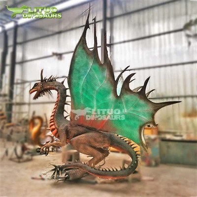 Dark Rides Prop Animatronic Dragon Model