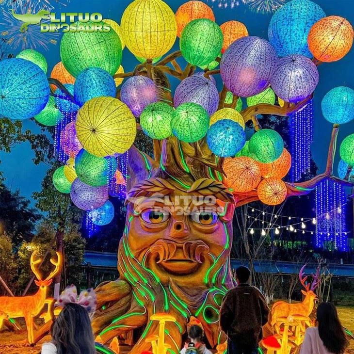 Led Ball Animatronic Talking Tree